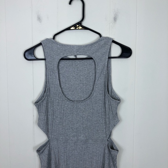 NWT Garage Sleeveless Ribbed Cut Out Dress Sz L - Picture 8 of 9